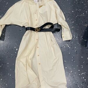 Zara Cream Long Sleeve Dress